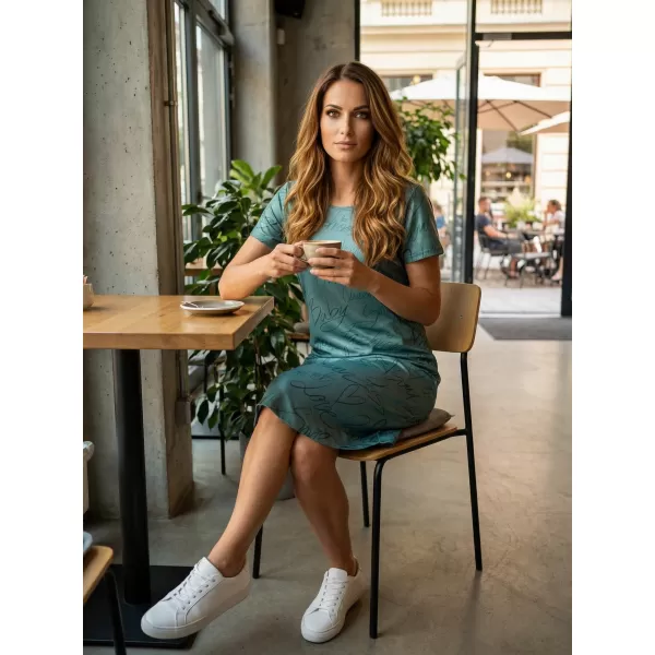  Tricou premium extins pentru femei ALTISPORT VOJ/ALW084SAT02 VERDE 