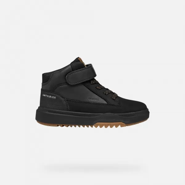  Botine pentru baieti GEOX BUNSHEE B ABX NEGRU 
