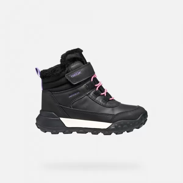  Botine pentru fete GEOX TREKKYUP AB J46M7A0MEMSC9266 NEGRU 