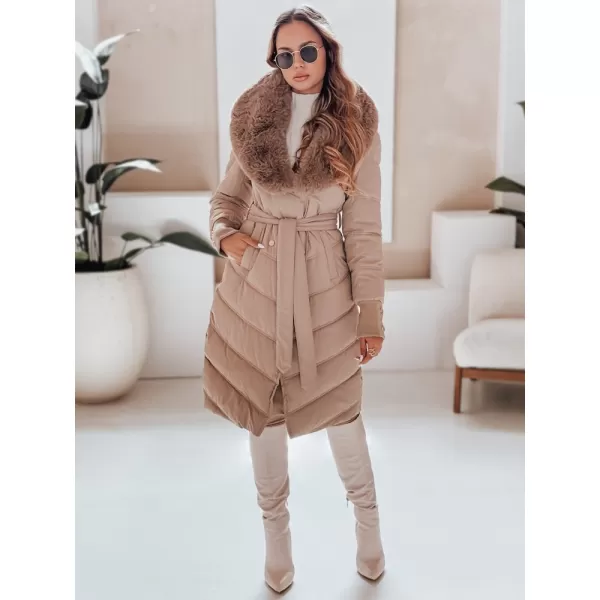  Geacă pentru doamne DSTREET TY5077 CARAMEL 