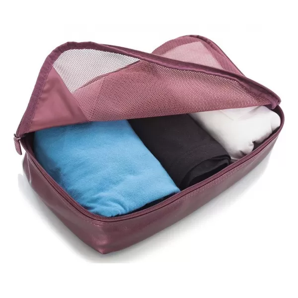 Valiză HEYS Metallic Packing Cube 5pc BURGUNDIA 