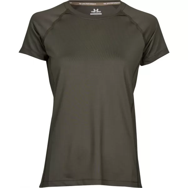 Tricou de dama TEE JAYS | TJ 7021 MELANGE DE MĂSLINE 
