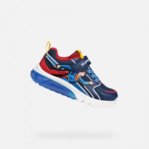  Adidași pentru băieți GEOX CIBERDRON J56LBD05411C0200 ALBASTRU 