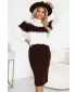 Rochie NUMOCO 571-2 CIOCOLATĂ
