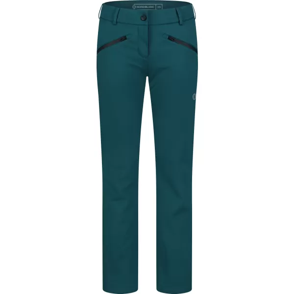  Pantaloni de softshell pentru femei NORDBLANC SWEEP NBFPL8278 VERDE ÎNCHIS 