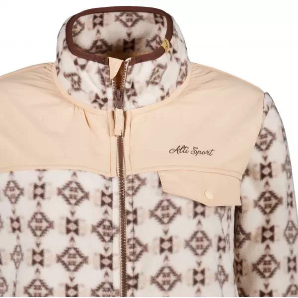  Hanorac de damă din fleece ALTISPORT GENESIS BEJ 