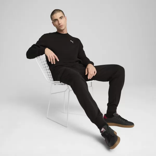  Panoul pentru bărbați PUMA ESS CREW FL 68256601 PUMA NEGRU 