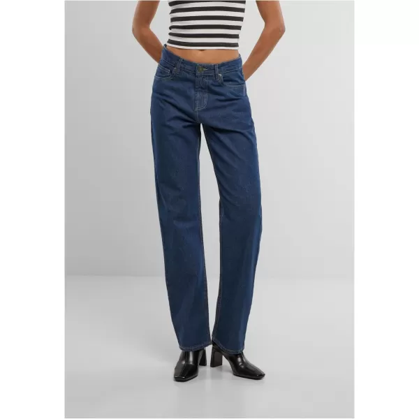  Blugi URBAN CLASSICS TB7193 BLUE DEEP BLUE SPĂLATĂ 