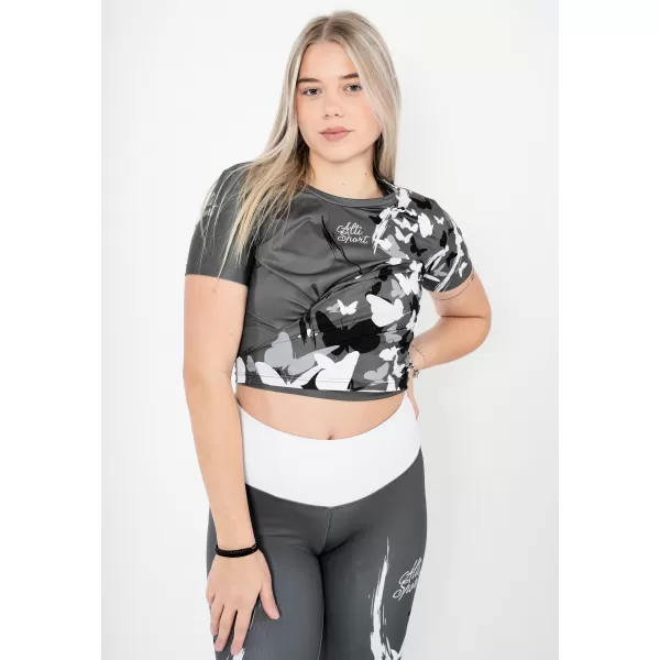  Crop top funcțional premium pentru femei ALTISPORT VOJ/ALW022TR07 GRI 