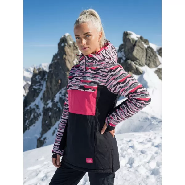  Geaca de iarna dama ALTISPORT GANICE NEGRU/ROZ 
