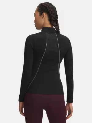 Tricou pentru femei UNDER ARMOUR UA VANISH SEAMLESS 1/4 ZIP 6000644-003 NEGRU