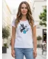 Tricou pentru femei cu mâneci scurte ALTISPORT ALW192122 ALB