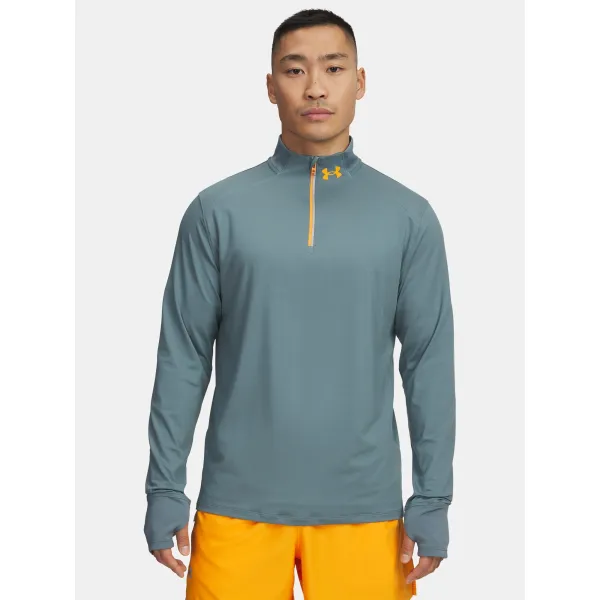  Tricou pentru bărbați UNDER ARMOUR UA LAUNCH PRO 1/4 ZIP 1379288-587 ALBASTRU 