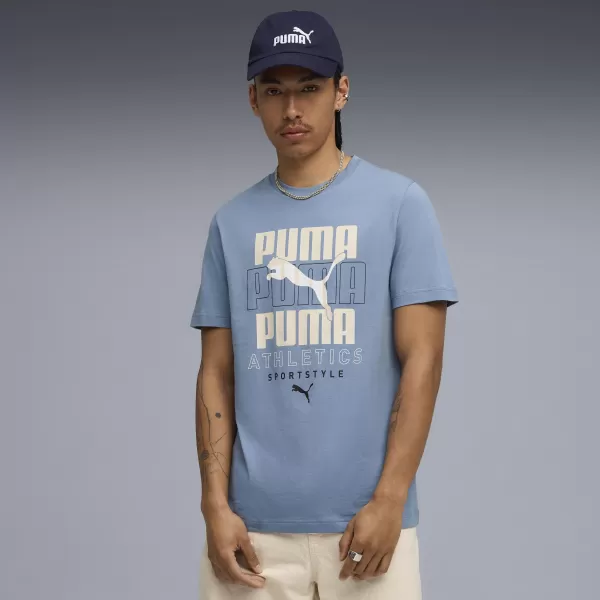  Cămaşă PUMA GRAPHIC STACKED GRAPHIC TEE 68803834 COOL ALBASTRU 