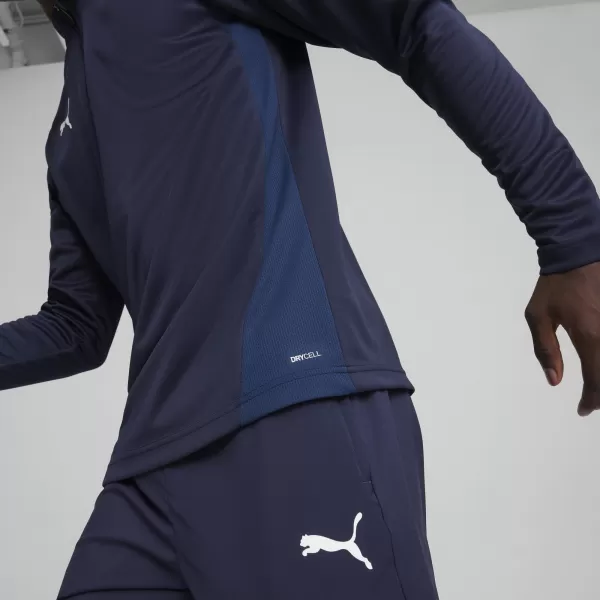  Cămaşă PUMA TEAMGOAL TRAINING 1/4 ZIP TO 65862906 PUMA NAVY/ALB/ALBASTRU PERSAN 