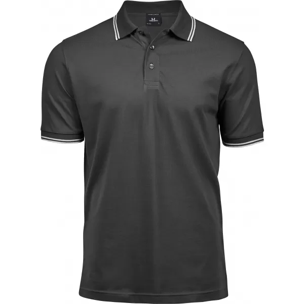  Tricou pentru bărbați TEE JAYS | TJ 1407 GRI ÎNCHIS/ALB 