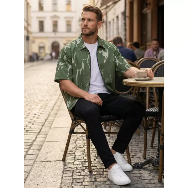  Cămașă premium pentru bărbați ALTISPORT VOJ/ALM052KOS01 KAKI 