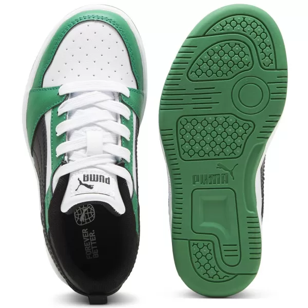  Cizme PUMA REBOUND V6 LO PS 39383405 PUMA WHITE/PUMA BLACK/VERDE 