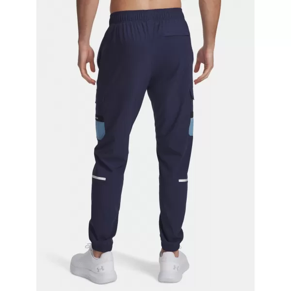  Pantaloni sport pentru bărbați UNDER ARMOUR UA TECH UTILITY WOVEN PANT 6004966-403 ALBASTRU 