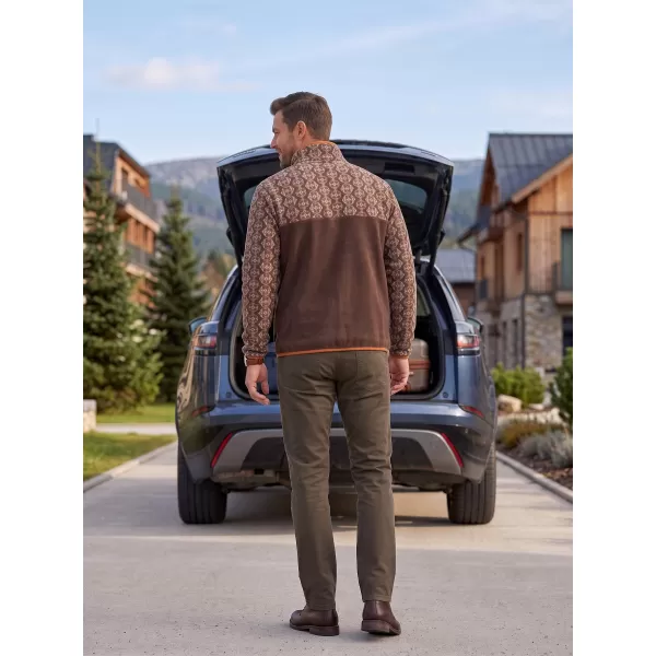  Hanorac pentru bărbați din fleece ALTISPORT GARM MARO 