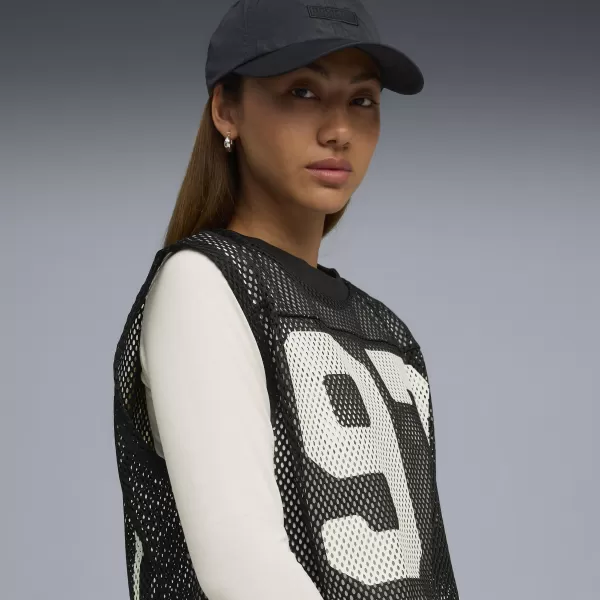  Rezervor PUMA X ROSÉ RELAXED MESH TOP 63380401 PUMA NEGRU 
