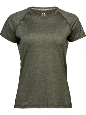 Tricou de dama TEE JAYS | TJ 7021 MELANGE DE MĂSLINE