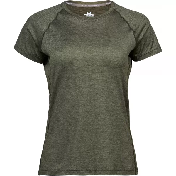  Tricou de dama TEE JAYS | TJ 7021 MELANGE DE MĂSLINE 