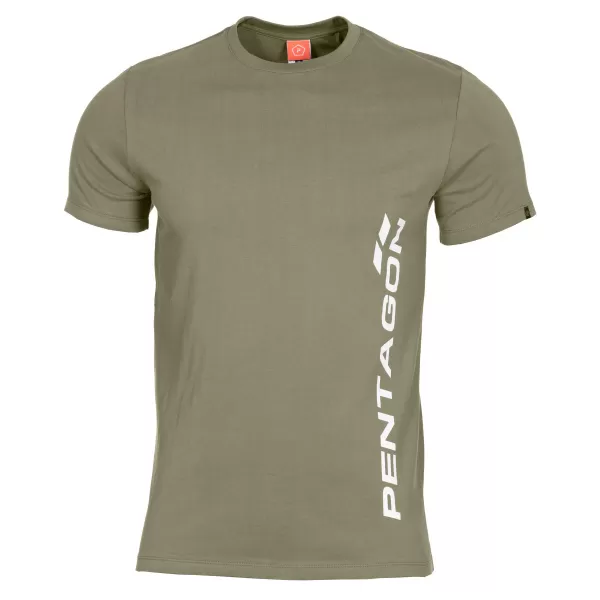  tricou PENTAGON VERTICAL K09012 VERDE MĂSLINIU 