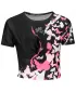 Crop top funcțional premium pentru femei ALTISPORT VOJ/ALW022TR07 ČERNORŮŽOVÁ ROZ NEGRU