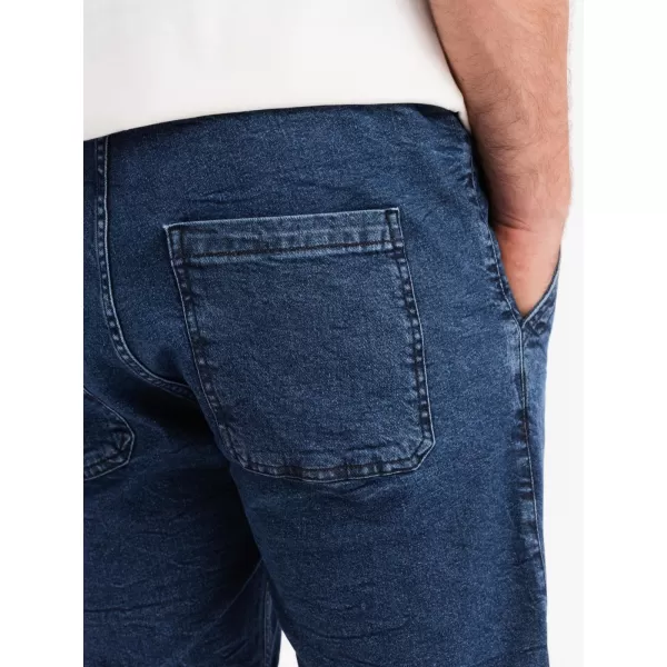  Pantaloni scurţi OMBRE OM-SRDS-0161 ALBASTRU ÎNCHIS 