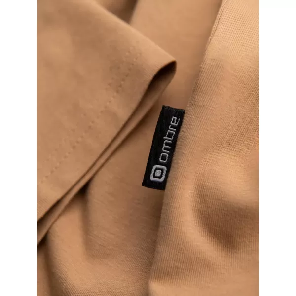  Cămaşă OMBRE OM-LSCL-0130 MARO DESCHIS 