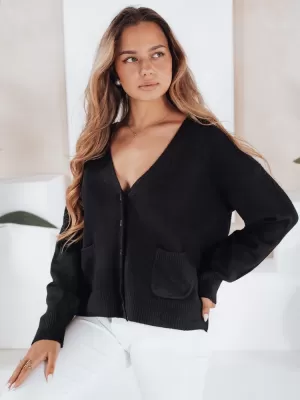 Cardigan pentru doamne DSTREET MY2508 NEGRU