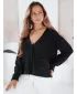 Cardigan pentru doamne DSTREET MY2508 NEGRU