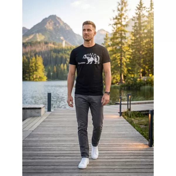  Tricou pentru bărbați cu mâneci scurte ALTISPORT ALM193129 NEGRU 