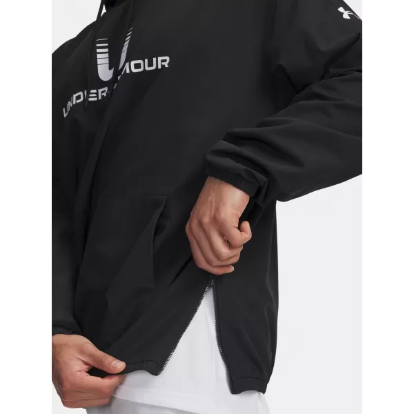  Hanorac pentru bărbați UNDER ARMOUR UA UNSTOPPABLE WVN HOODIE 6003864-001 NEGRU 