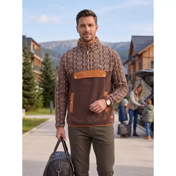  Hanorac pentru bărbați din fleece ALTISPORT GARM MARO 