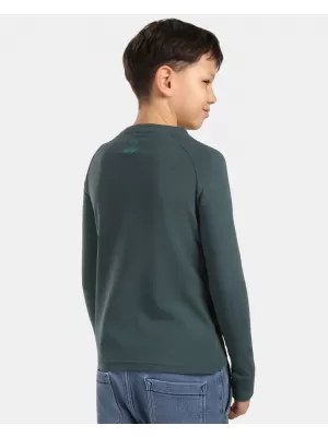 Tricou băieți KILPI VERATI-JB ZJ0301KI VERDE ÎNCHIS