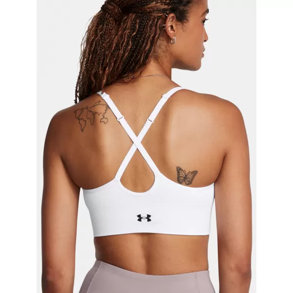  Sutien de damă UNDER ARMOUR VANISH SEAMLESS LOW BRA 1384417-100 ALB 