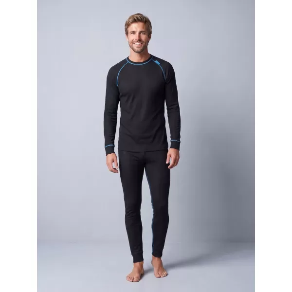  Set termic pentru bărbați ALTISPORT GAIN NEGRU/ALBASTRU 