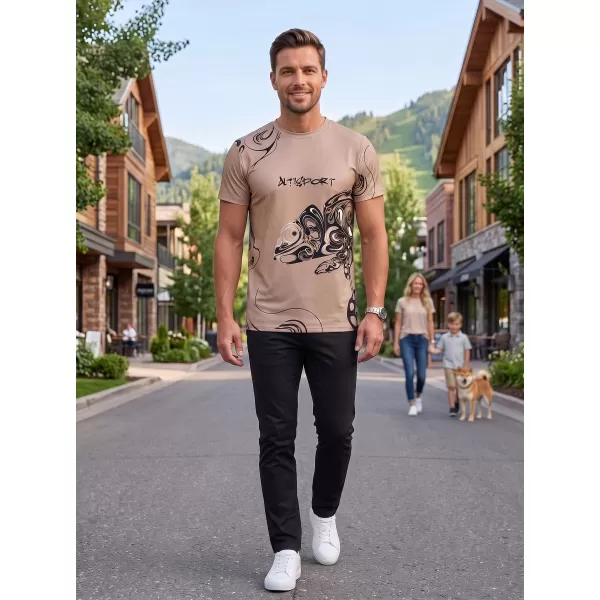  Cămașă de agrement pentru bărbați premium ALTISPORT VOJ/ALM122TR06 BEJ 