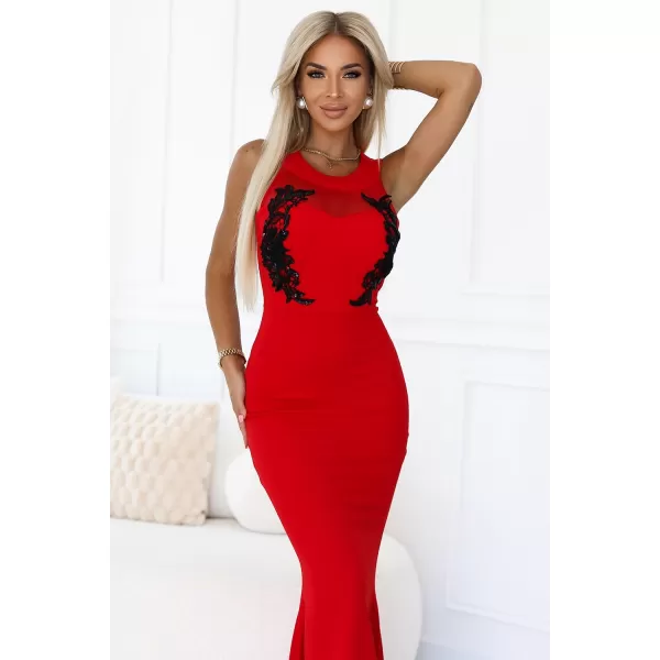  Rochie NUMOCO 617-3 ROŞU 