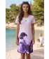 Tricou premium extins pentru femei ALTISPORT VOJ/ALW090SAT02 VIOLET