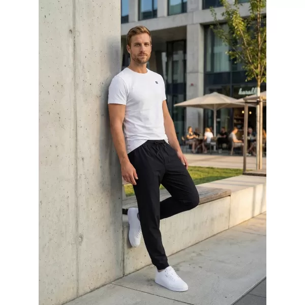  Pantaloni pentru bărbați ALTISPORT ATS JOGGER CLASSIC - FIT NEGRU 