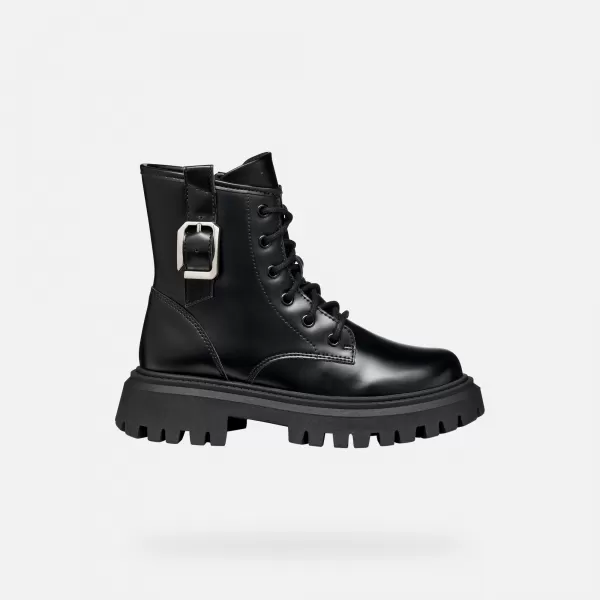 Botine pentru fete GEOX MAQUINNENS J56M6C000CNC9999 NEGRU 