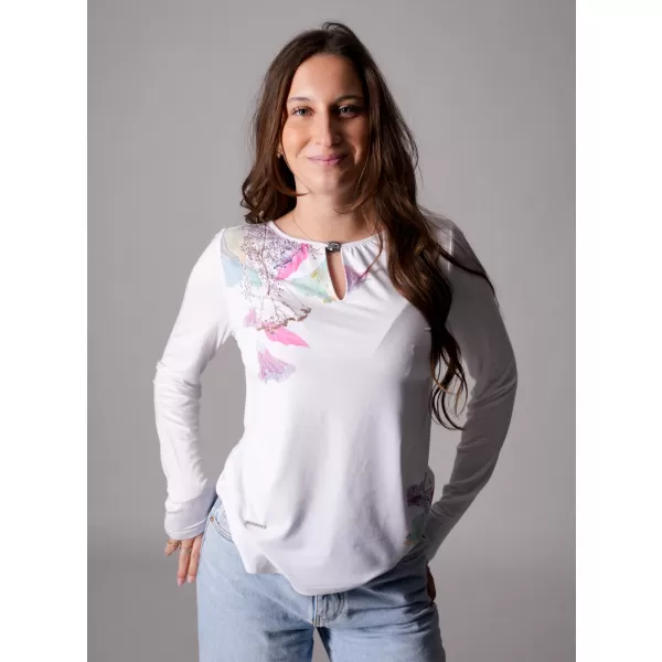  Tricou pentru femei ALTISPORT GLADYS ALB 