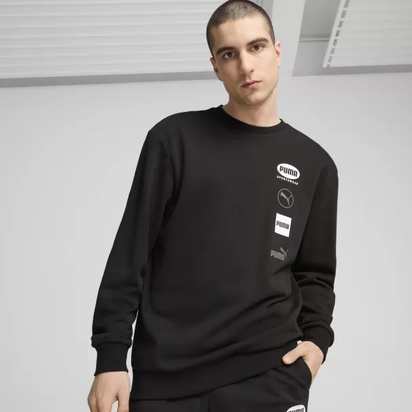  Panoul pentru bărbați PUMA POWER GRAPHIC CREW 68275101 PUMA NEGRU 