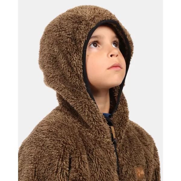  Hanorac fleece pentru băieți KILPI NORKA-JB ZJ0201KI MARO 