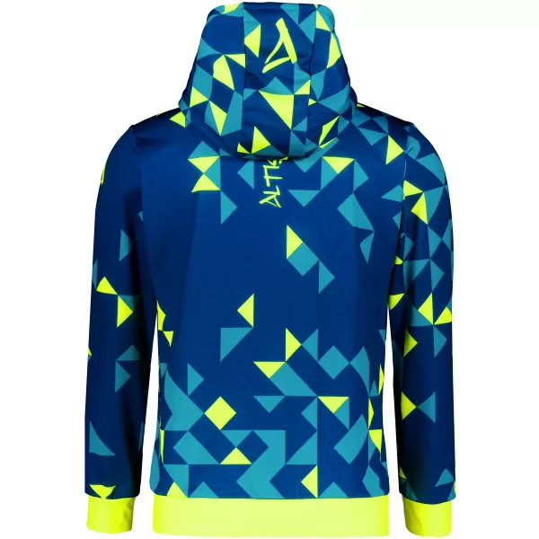  Hanorac funcțional premium pentru bărbați ALTISPORT VOJ/ALM108MI01 BLEUMARIN-GALBEN NEON 