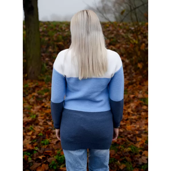  Pulover de dama KIXMI VIENNA ALBASTRU 