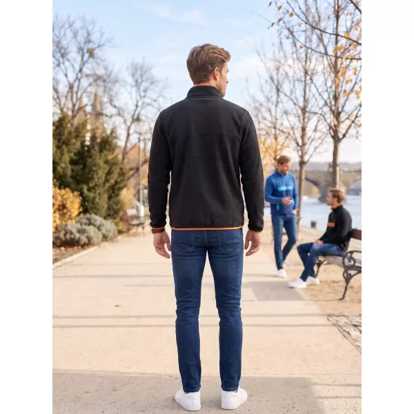  Hanorac pentru bărbați din fleece ALTISPORT GARM NEGRU/MARO 